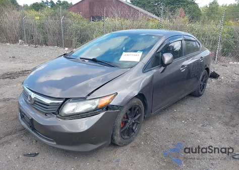 2012 Honda Civic Lx из США, поврежденный, VIN 19XFB2F59CE332694